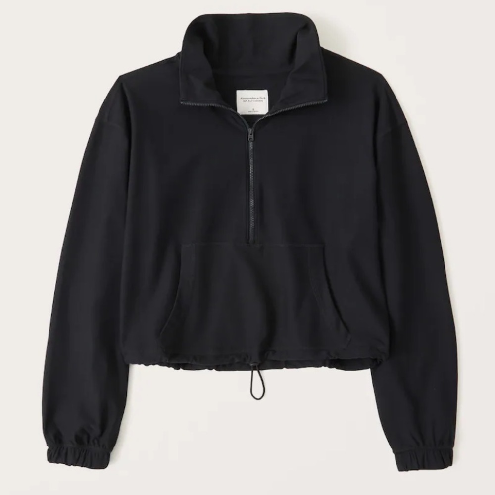 SOLD- Abercrombie cinched half zip